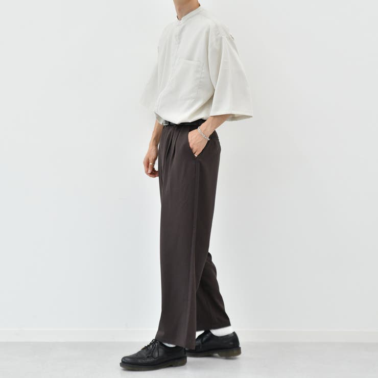 kutir】2タックワイドスラックスパンツ[品番:KTRW0019056 kutir】2タックワイドスラックスパンツ[品番:KTRW0019056