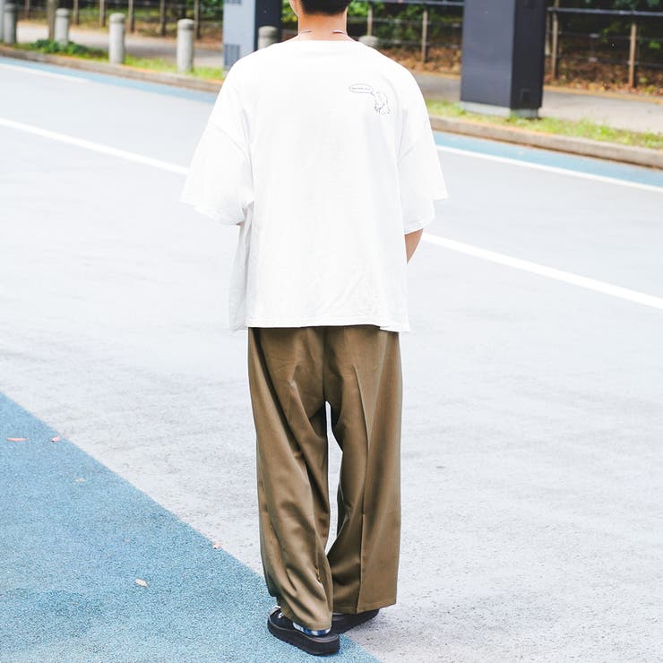 Adoon plain】センタープレスワイドパンツ[品番：KTRW0019094
