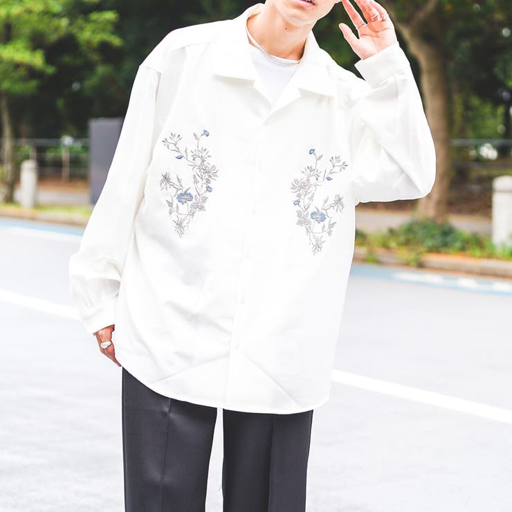 【Adoon  plain】フラワー刺繍シャツ[品番：KTRW0019173]｜kutir（クティール）のメンズファッション通販｜SHOPLIST（ショップリスト）