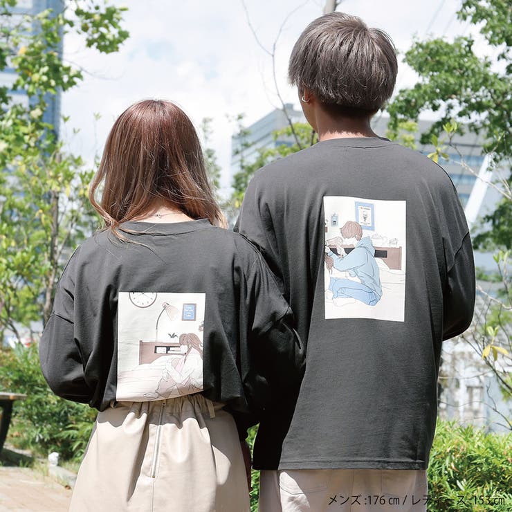 バックプリント合わせ絵ロンt セット 品番 Ktrw Pairpair Women ペアペア のレディースファッション通販 Shoplist ショップリスト