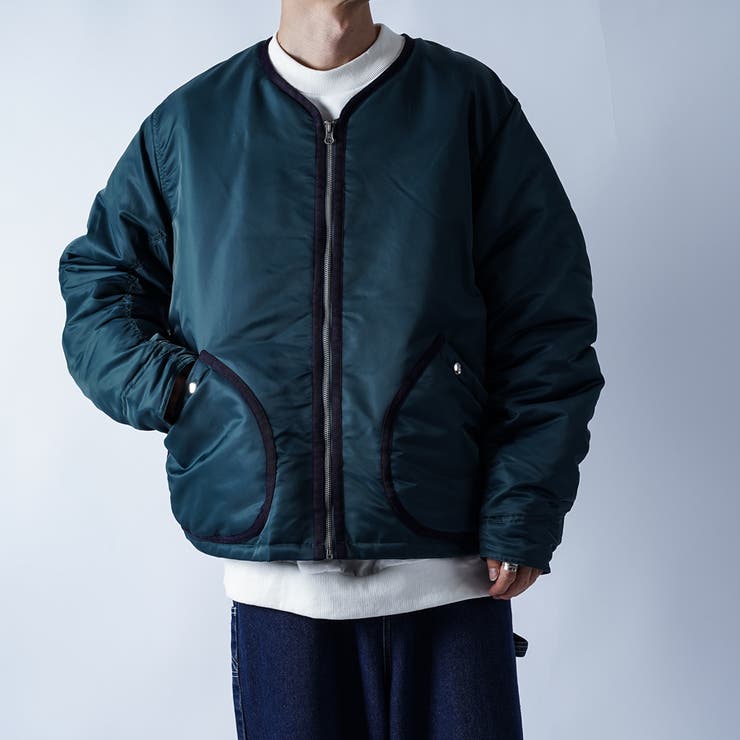送料無料◆2024新品  kutir】ノーカラーミリタリーブルゾン[品番：KTRW0019419 ジャケット・アウター
