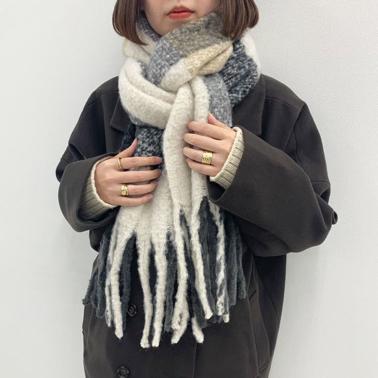 リンクコーデ専門ブランド ペアペア ボリュームフリンジマフラー Ar 品番 Ktrw Pairpair Women ペアペア のレディースファッション通販 Shoplist ショップリスト