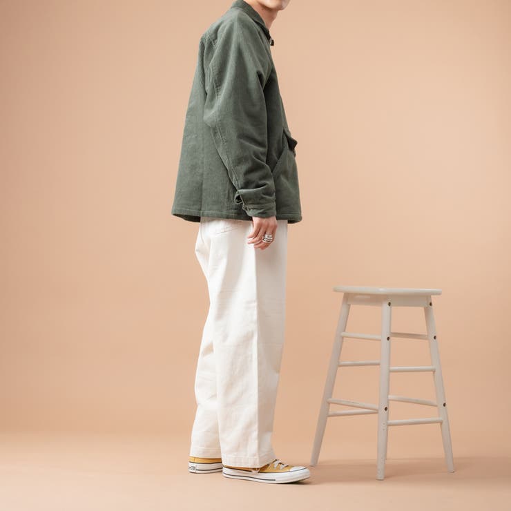 kutir】コーデュロイハーフジップアノラックブルゾン[品番