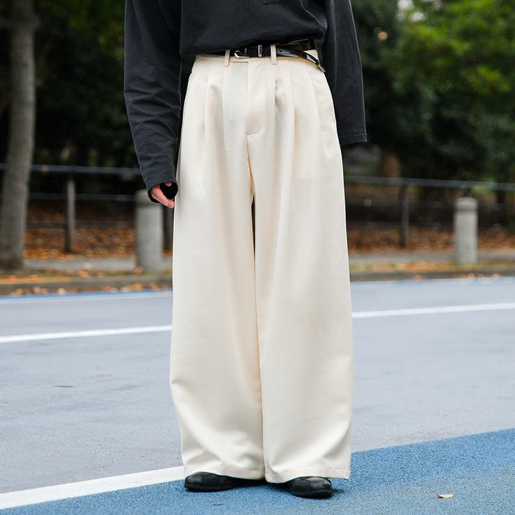 【Adoon  plain】3タックストレートパンツ[品番：KTRW0019804]｜kutir（クティール）のメンズファッション通販｜SHOPLIST（ショップリスト）