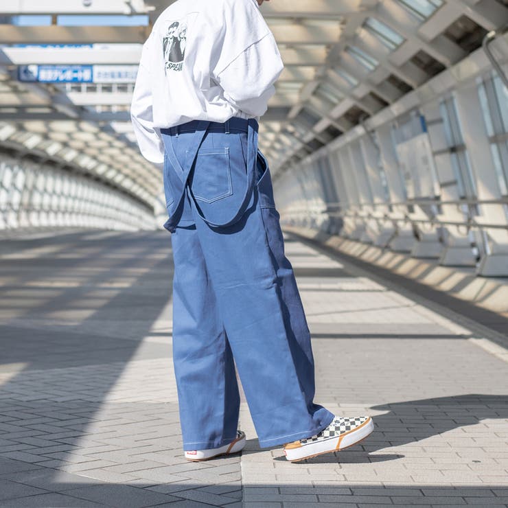 kutir】サス付きステッチワイドパンツ[品番：KTRW0019919