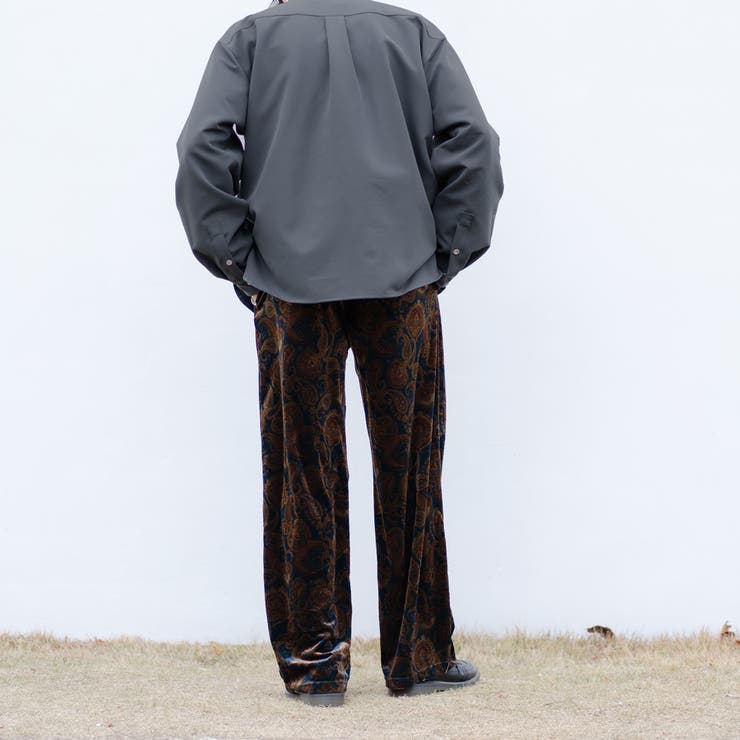 tightbooth ベロア ペイズリー柄パンツ Lサイズ soldout! _ TBPR FW22-S02 PAISLEY L/S OPEN SHIRT