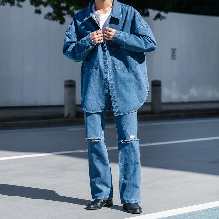 Adoon Plain デニムオーバーシャツ セットアップ着用可 品番 Ktrw Kutir クティール のメンズ ファッション通販 Shoplist ショップリスト