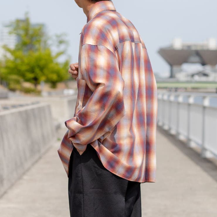 【kutir】ヴィンテージ風オンブレチェックシャツ[品番：KTRW0020020]｜kutir（クティール）のメンズファッション通販｜SHOPLIST（ショップリスト）