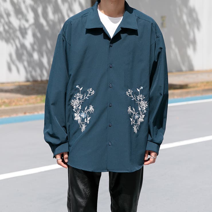 【Adoon  plain】フラワー刺繍シャツ[品番：KTRW0020486]｜kutir（クティール）のメンズファッション通販｜SHOPLIST（ショップリスト）