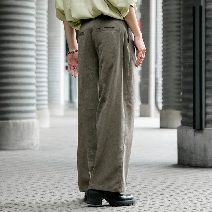 Adoon plain】センタープレスワイドパンツ[品番：KTRW0020745