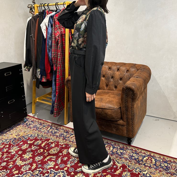 チャイナ蝶刺繍半袖ブラウス | レディース服・レディース