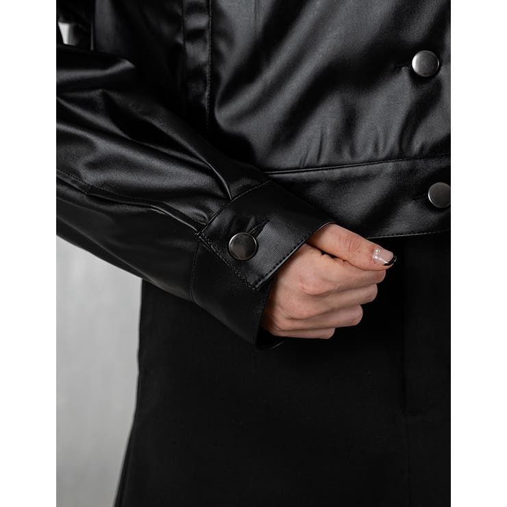国内発・関税込!! KAREN MILLEN*フェイクファーレザージャケット Adoon plain Ladies】フェイクレザージャケット[品番