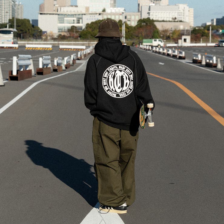 kutir】ビックシルエットアソートグラフィックフーディー[品番