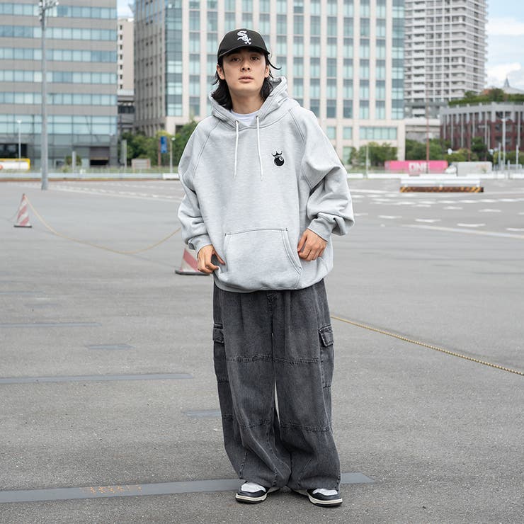 kutir】ビックシルエットアソートグラフィックフーディー[品番