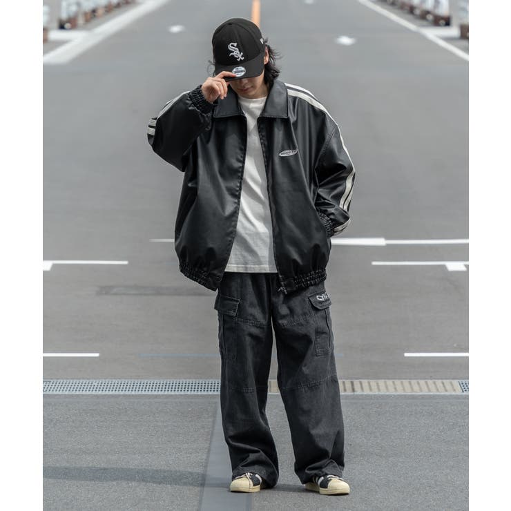 kutir】フェイクレザートラックジャケット[品番：KTRW0027243