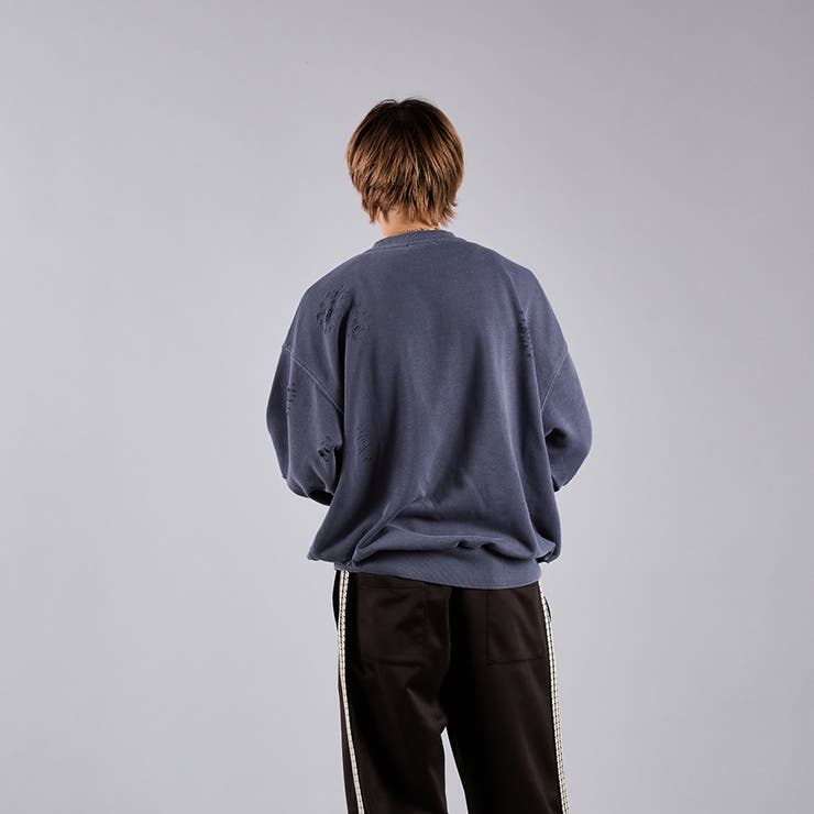 【Adoon  plain】ステッチダメージスウェット[品番：KTRW0028200]｜kutir（クティール）のメンズファッション通販｜SHOPLIST（ショップリスト）