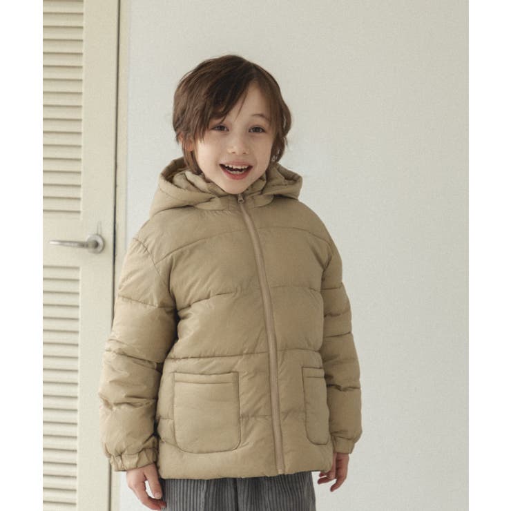 袖取り外し2WAY中綿ブルゾン(M(115-125cm) ブルー): キッズ