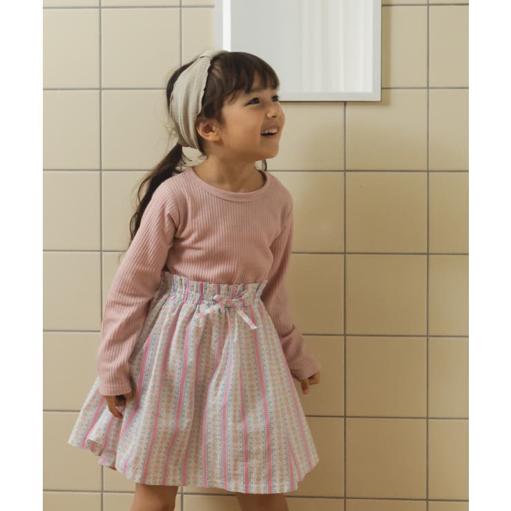 ペアマノンサーマル 袖フリル ボリュームワンピース キッズ服 子供服 ジュニア こども キッズ ガールズ 女の子 女児 90cm 100cm  110cm 120cm 130cm 140cm 150cm 春 夏 pairmanon ガーリー 通園 通学 ギャザー おしゃれ ナチュラル リラックス