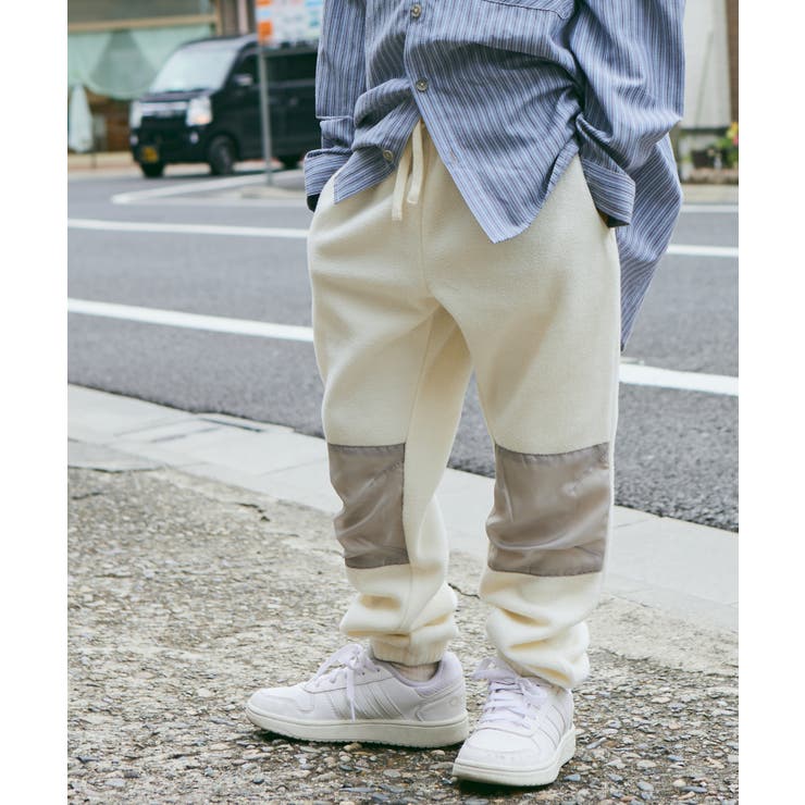 PAIRMANON STREET】マイクロフリース 膝パッチ パンツ[品番