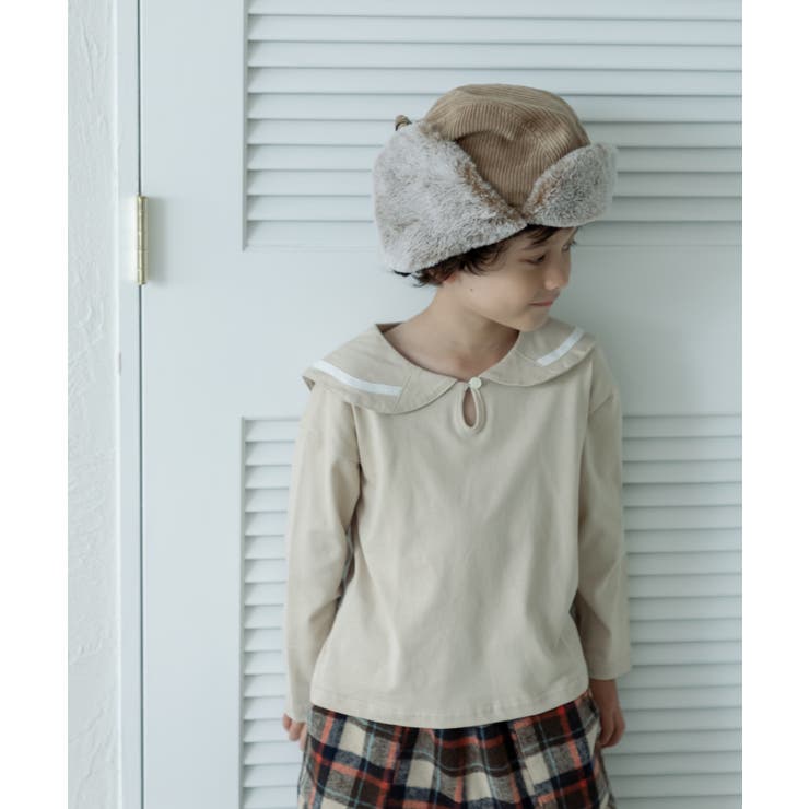 新品　PAIR MANON 長袖Tシャツ&ジャケット&長ズボンセット100cm mn422092ps-top.jpg