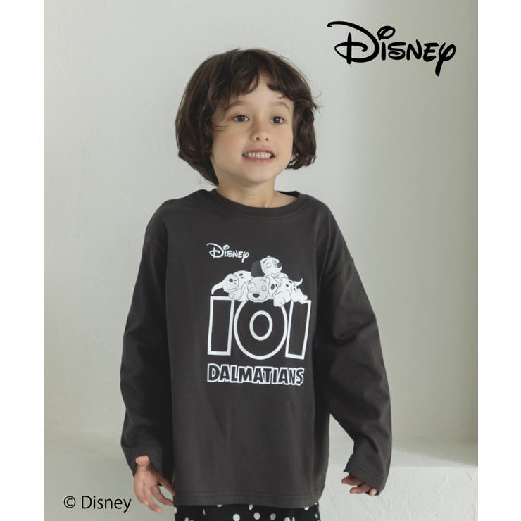 【Disney】【ディズニー】キャラクタープリント 長袖Tシャツ