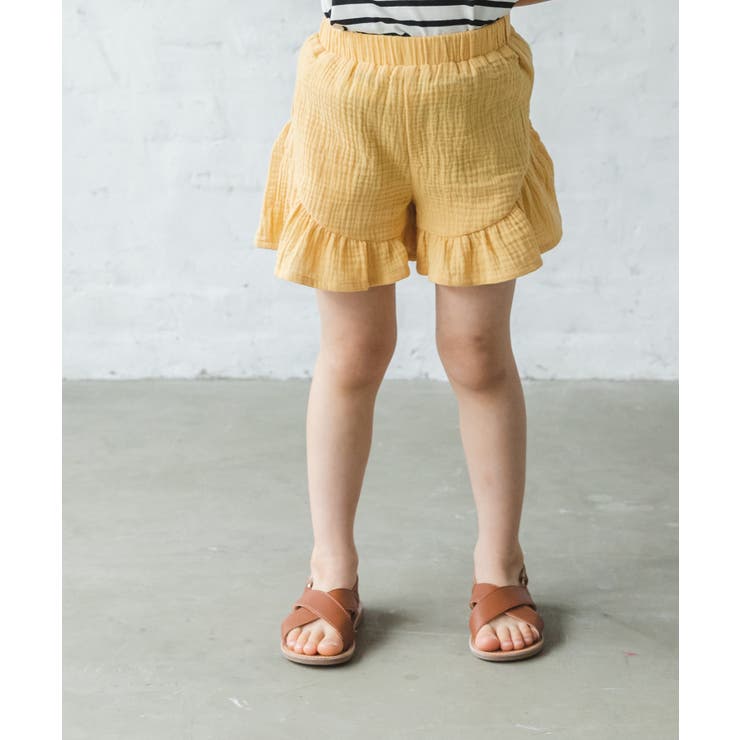 セザンヌ オーガニックコットン フリル ショートパンツ mn3sspt221-top.jpg