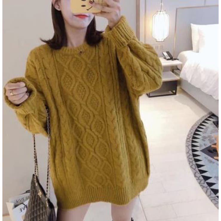 ざっくりケーブルニット・セーター【韓国ファッション】 | Doula Doula | 詳細画像7 