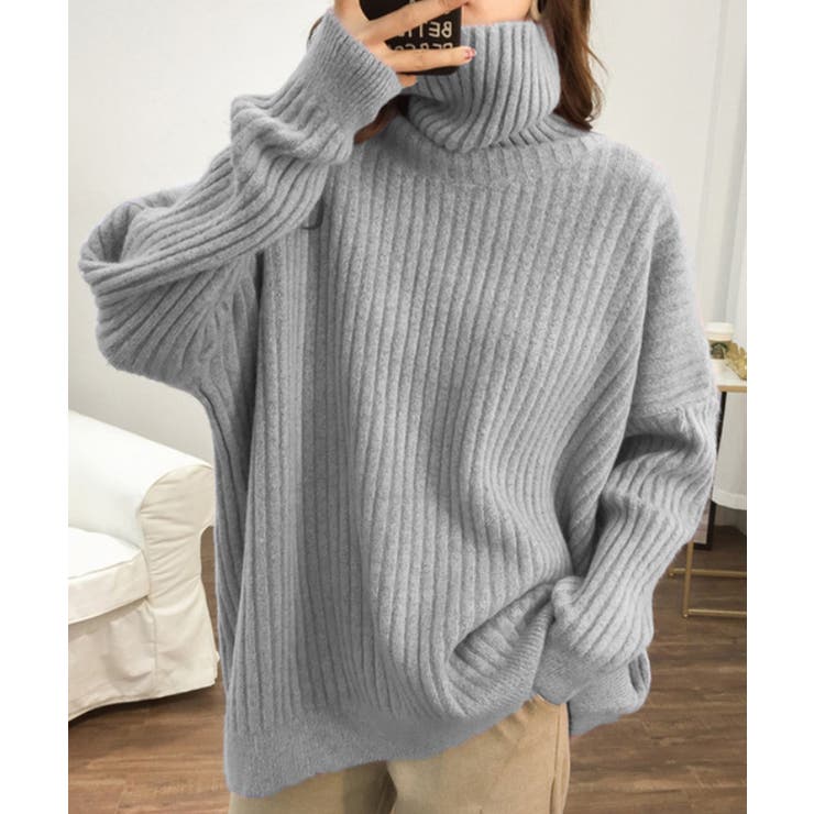 タートルネックニットセーター【韓国ファッション】[品番：ZJ000015556 