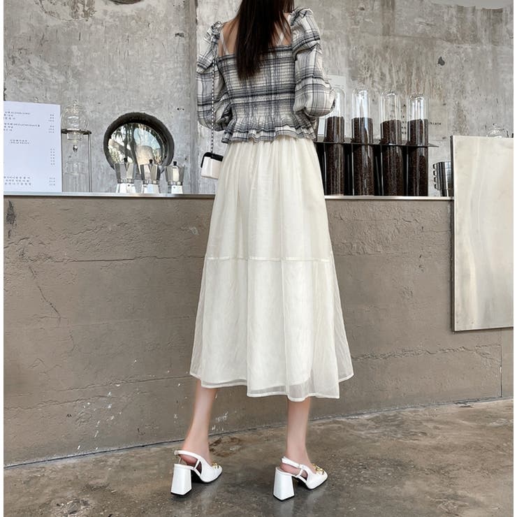 ロングスカート【韓国ファッション】[品番：ZJ000016625]｜Girly