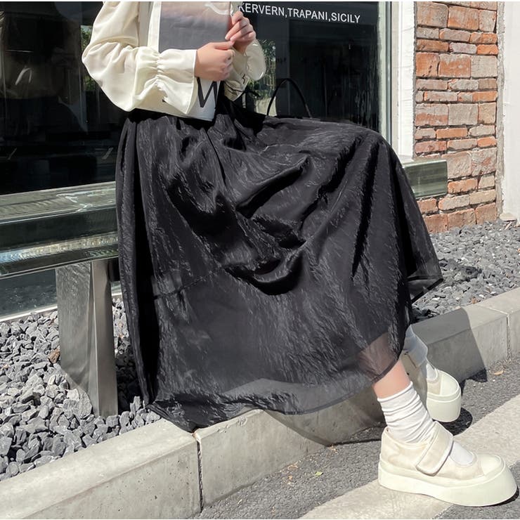 ★eessay★DOT CANCAN SKIRT - GRAY★正規品/韓国送料込 MUSINSA公式 | EESSAY STRIPED CANCAN SKIRT - NAVY