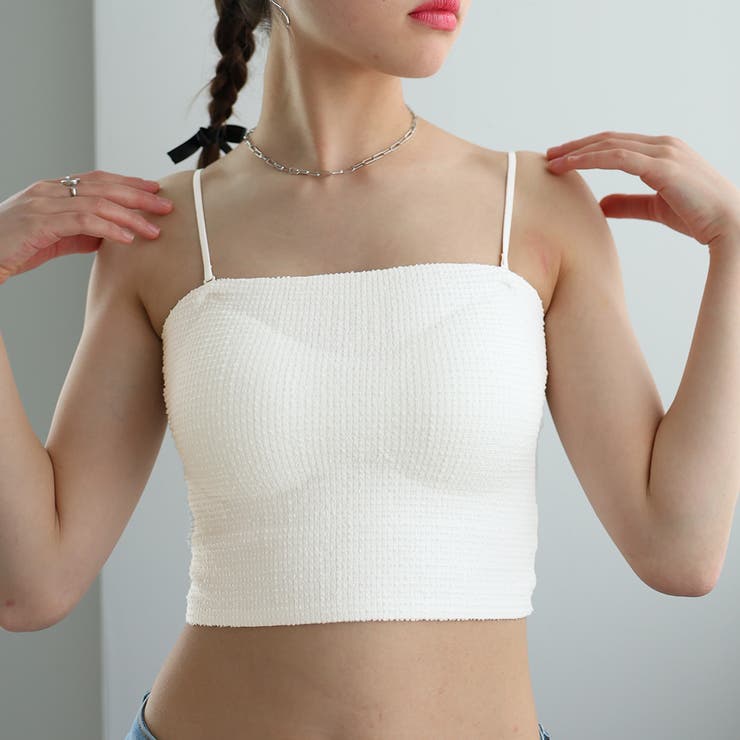 カップ付けブラトップ【韓国ファッション】 | Girly Doll | 詳細画像13 