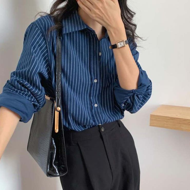 GO TO HOLLYWOOD ストライプシャツ　01 Kiko Kostadinov×LAILA TOKIO ONE OFF SHIRT ストライプシャツ