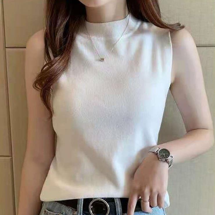 リブノースリーブハイネックプルオーバー【韓国ファッション】 | Girly Doll | 詳細画像2 