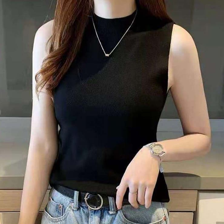 リブノースリーブハイネックプルオーバー【韓国ファッション】 | Girly Doll | 詳細画像4 