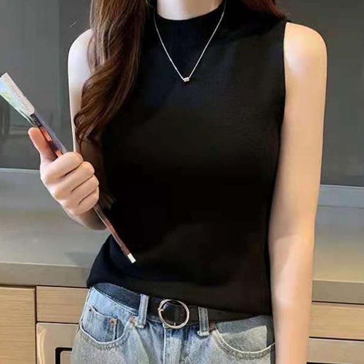 リブノースリーブハイネックプルオーバー【韓国ファッション】 | Girly Doll | 詳細画像5 