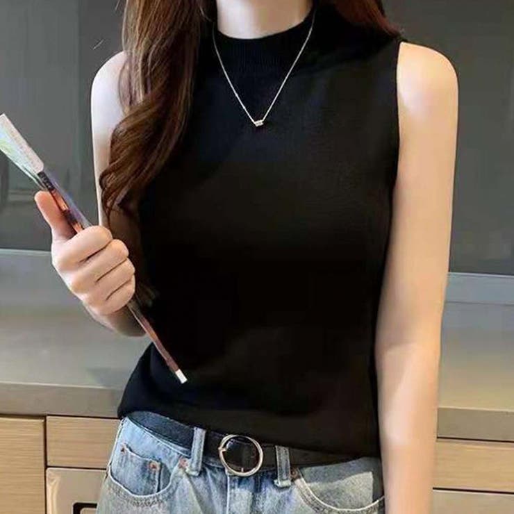 リブノースリーブハイネックプルオーバー【韓国ファッション】 | Girly Doll | 詳細画像8 