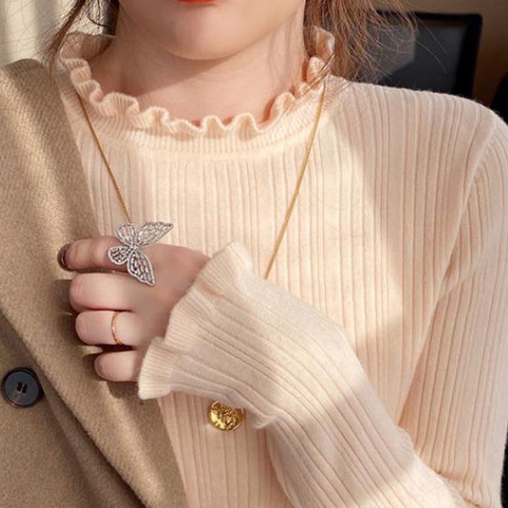 ベージュ | ニット・セーター【韓国ファッション】 | Girly Doll