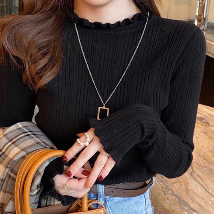ブラック | ニット・セーター【韓国ファッション】 | Girly Doll