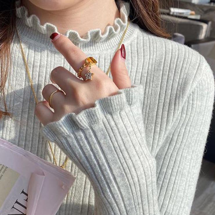 グレー | ニット・セーター【韓国ファッション】 | Girly Doll