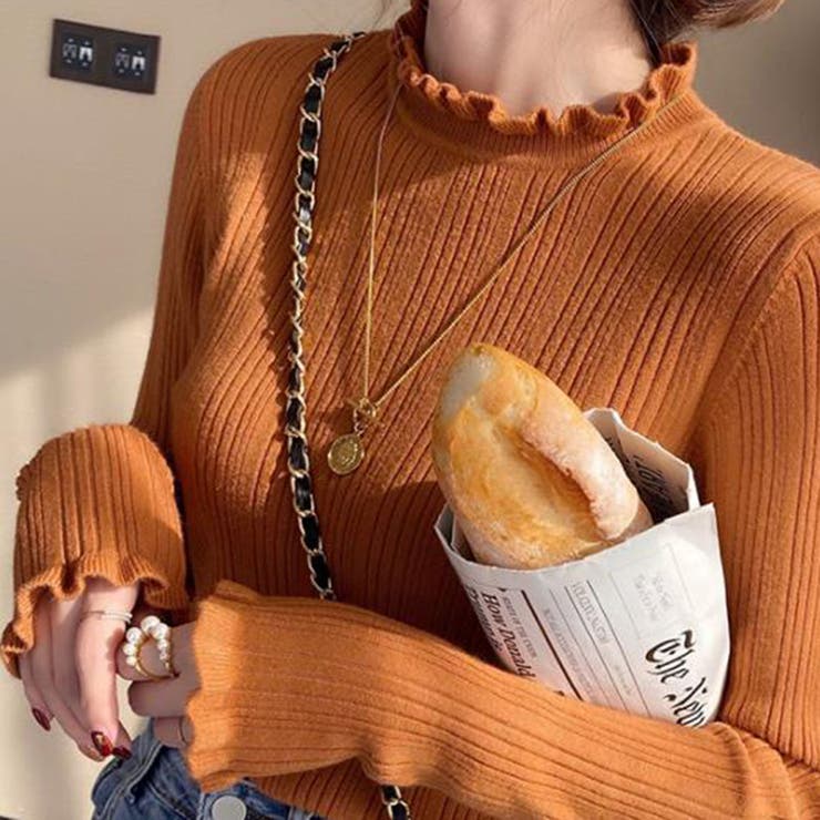 キャメル | ニット・セーター【韓国ファッション】 | Girly Doll