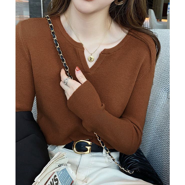 キーネックプルオーバー【韓国ファッション】 | Girly Doll | 詳細画像8 