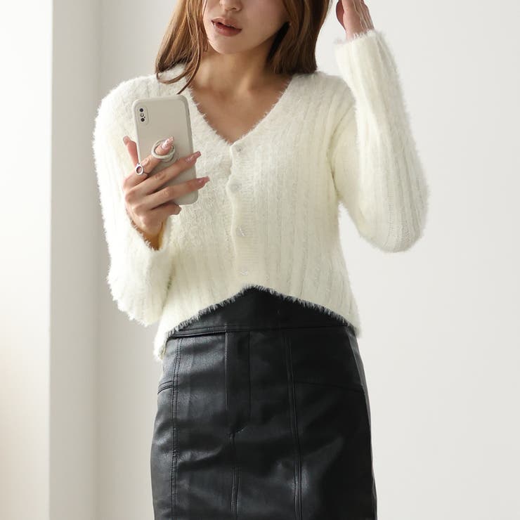 シアークロップドカーディガン【韓国ファッション】 | Girly Doll | 詳細画像21 