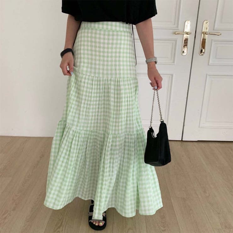 ロングスカート【韓国ファッション】【春夏新商品】[品番