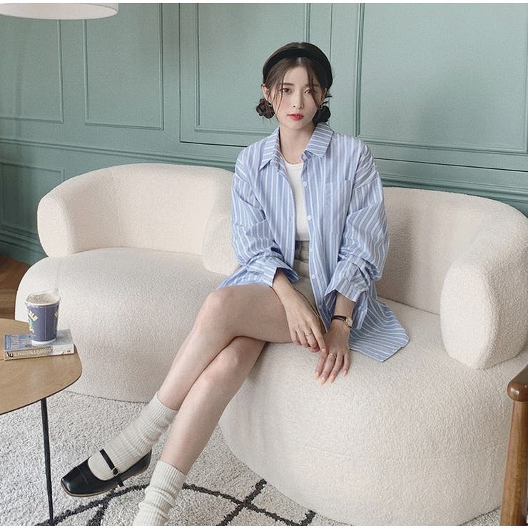 ガーリードール Girly Doll シャツ【韓国ファッション】 （グレー） G09417EW02932_fw_thumbM.jpg