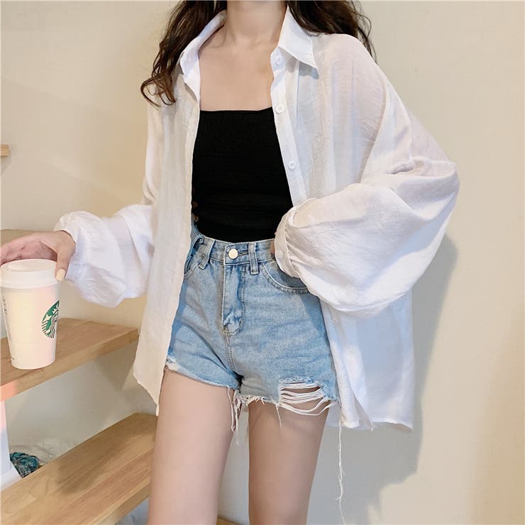 パイピング シャツ ラグジュアリー 韓国 ルーズ 春秋 ck6861 t6685_0.jpg