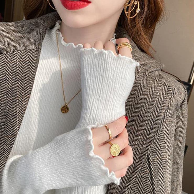 ホワイト | ニット・セーター【韓国ファッション】【春夏新商品】 | Girly Doll