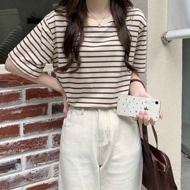 ボーダーＴシャツ【韓国ファッション】 | Girly Doll | 詳細画像8 