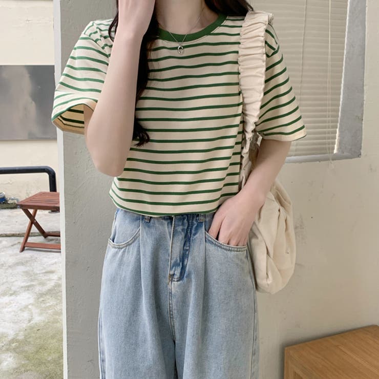 ボーダーＴシャツ【韓国ファッション】 | Girly Doll | 詳細画像12 