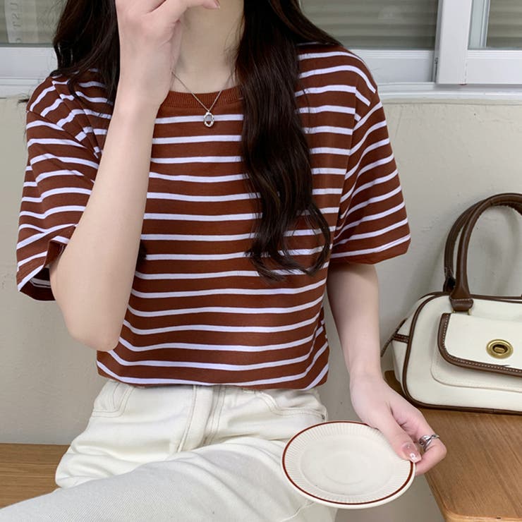 ボーダーＴシャツ【韓国ファッション】 | Girly Doll | 詳細画像17 