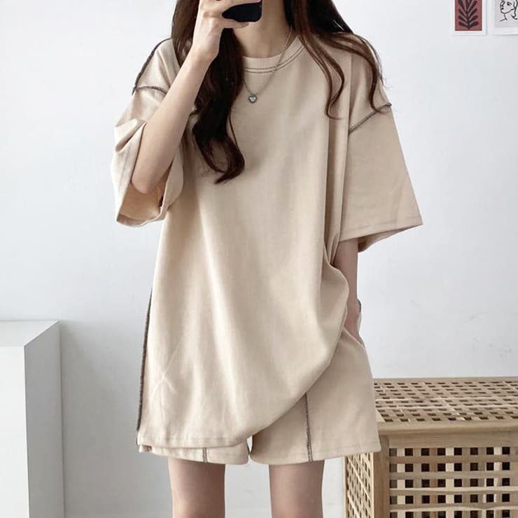 Tシャツとショートパンツセット【韓国ファッション】[品番